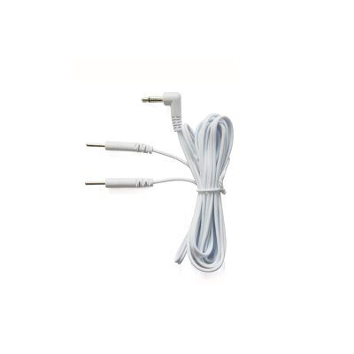 1 or 2 Set, TENS Electrode Wires, Dual Channel Tens Leads with 2mm Pin Connectors 3.5mm Jack Connector, TENS Unit Replacement Cables (1 Piece)