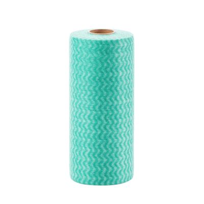 ROBAUN 50 Sheet/roll Disposable Cleaning Paper Towels Kitchen Dish Cloths Dish Rags Non Woven Fabric Handy Wipes Household Scouring Pad (Color : Green, Size : 2pcs)