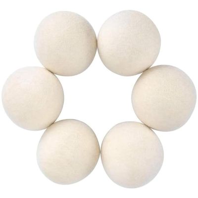 Knnuey 6Pcs Wool Dryer Balls- Premium Natural - Made with Wool That Replaces Dryer Sheets - Lint Remover Easy to Use