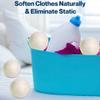Knnuey 6Pcs Wool Dryer Balls- Premium Natural - Made with Wool That Replaces Dryer Sheets - Lint Remover Easy to Use view 2