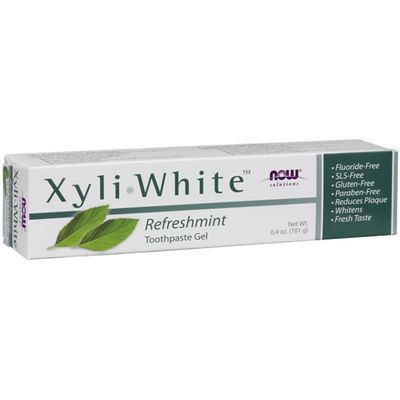 Now Foods, Xyliwhite Refreshmint Toothpaste, 181g, Gluten Free, Soy Free, Vegan, Vegetarian, Non-GMO