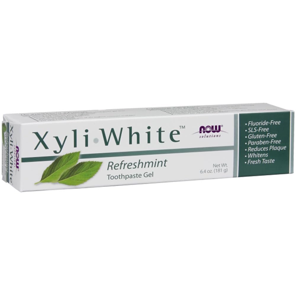 Now Foods, Xyliwhite Refreshmint Toothpaste, 181g, Gluten Free, Soy Free, Vegan, Vegetarian, Non-GMO