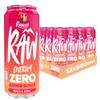 Rubicon RAW 12 Pack Peach & Berry 500ml Energy Drink Zero Added Sugar + 10% Fruit Juice, High Caffeine with B-Vitamins, Ginseng & Guarana, Reduce Tiredness & Boost Energy view 1