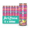 Arizona Strawberry Lemonade, Pack of 12 x 500ml Cans, Still Strawberry Lemon Fruity Drink, No Artificial Colours or Preservatives view 1