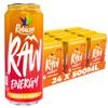 Rubicon RAW 24 Pack Orange & Mango 500ml Energy Drink, 20% Real Fruit Juice, High caffeine with B-Vitamins, Ginseng & Guarana, No Artificial Colours or Flavours, Reduce Tiredness & Boost Energy view 1