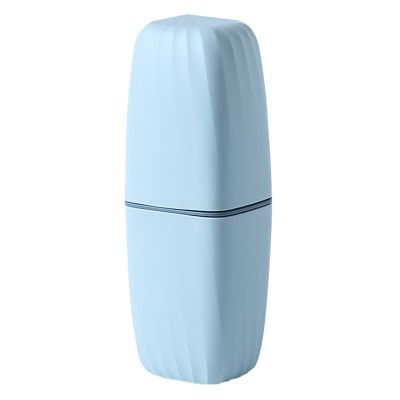 Allayu Toothbrush Container Lightweight and Portable Durable PP Portable Toothbrush Toothpaste Holder Case Toothbrush Holder, Sky Bue