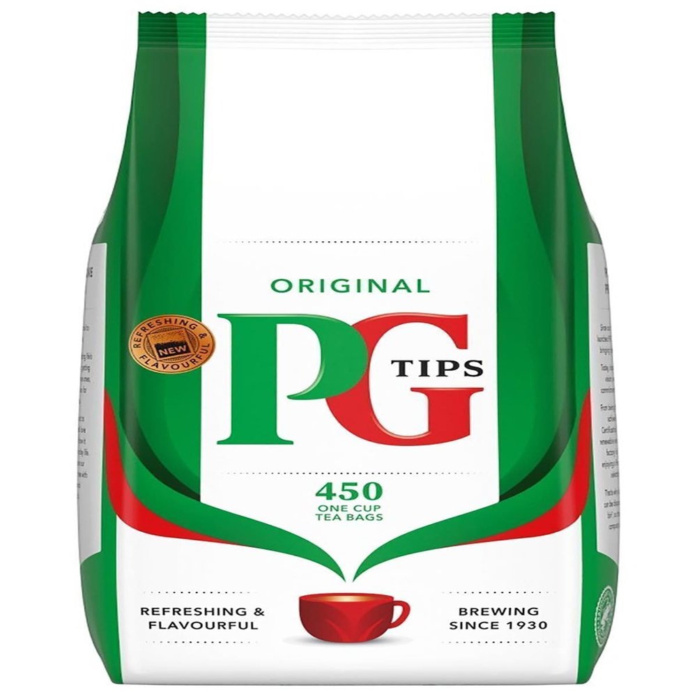 PG Tips One Cup Square Tea Bags (Pack of 450)
