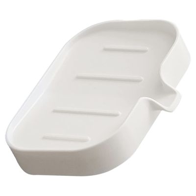 Ciieeo 3pcs Wall-mounted Soap Dish Draining Soap Tray Bathroom Holder Tray Drain Spout for Sink Holder and Household Storage