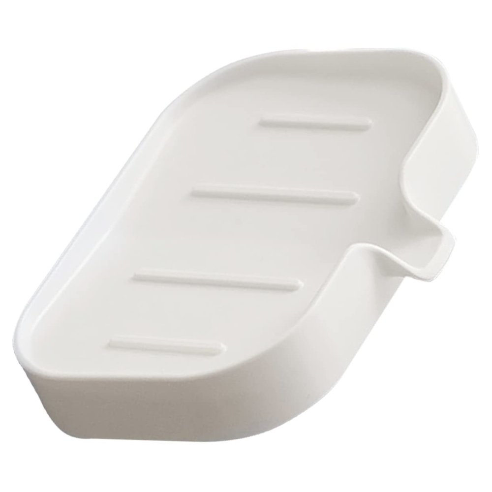 Ciieeo 3pcs Wall-mounted Soap Dish Draining Soap Tray Bathroom Holder Tray Drain Spout for Sink Holder and Household Storage