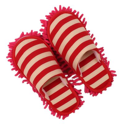 minkissy Chenille Cleaning Slippers Lazy Person Floor Shoes Mop Cap Floor Mops Sliding Resistant Wear-resistant Home Cleaning Unisex