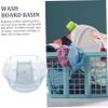minkissy Wash Basin Compact Laundry Washboard Hand Wash Basin Bowl Laundry Aid Home Dormitory Use view 2