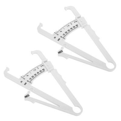minkissy 2pcs Caliper Durable Fat Measure Device for Accurate Skinfold Measurement Lightweight Portable Body Measuring Tool for Men and Women