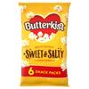 Butterkist SWEET & SALTY Popcorn 6 Snack Packs, Case of 8 - Gluten free, Source of Fibre, Made from Wholegrains, No Artificial Colours or Flavours, Suitable for Vegetarians view 1