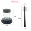 2 Pack Luxury Liquid adding washing Dish Brush Set/kitchen press type Deep Clean Brush Kit/Multifunctional Scrubber Pot Dish Brush Set (#1) view 3