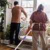 Didiseaon Rotating Mop Pole Mop Pole Replacement for Floor Cleaning Lightweight Easy to Use view 4