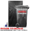 200 Pack | 2 Full Flat Packed Boxes | RE-GEN 270L 20kg Load Heavy Duty Black Wheelie Bin Liners Refuse Sacks, Everyday Use, Industrial Strength, Quality Outside Garden Bin Bags 760/1145 x 1370mm view 4
