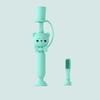 Ipetboom Manual Toothbrush Suction Cup Bear Pattern Safe for Toddlers Chewing Toothbrush Fine Craft Random Color view 3