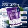 Collagen Peptides Powder 2000 Dalton Bioactive Vitamin C Enhanced Synthesis 225g | SkinPep Unflavoured Triple Filtered, Double Hydrolysed, Grass Fed Bovine Collagen Supplement for Women & Men view 2