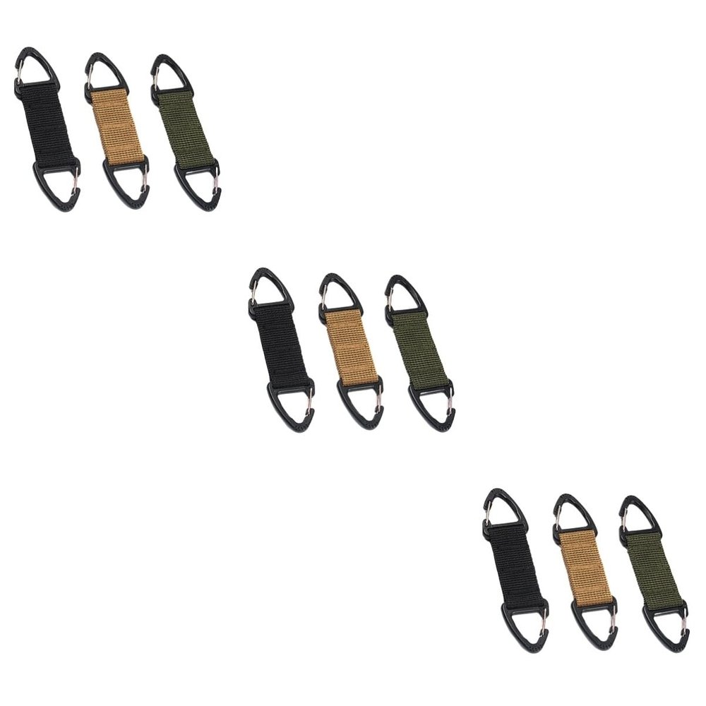Ipetboom 9pcs Mask Hook Slip Nylon Mask Ear Hook Strap Backpack Buckles for Hiking Accessories and Daily Use