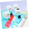 Ipetboom 4pcs Mini Portable Brush Set Double-Head Small Toothbrush for Personal Oral Care Household Cleaning Multi-Color Handles Suitable for False Teeth Maintenance view 2