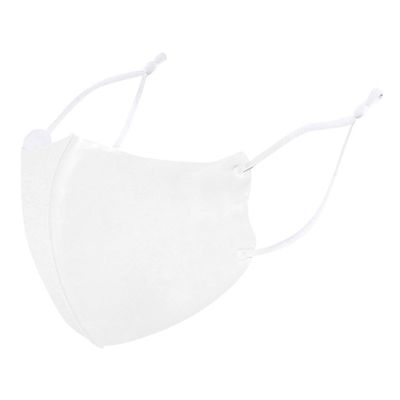 SALANSEX PU Face Mask Pack White Fashion Mask Muzzle Adjustable Mask Handmade Face Mask Leather Mask Washable Face Mask(White,2Pcs)