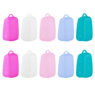 FRCOLOR 10pcs Toothbrush Head Covers Travel Toothbrush Coverings Silicone Protective Covers for Home and Travel Use Accessories