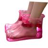 FOYTOKI Rosy Foot Bathing Shoes High Tube Foot Massage Footwear for Home and Spa Use Wear-Resistant PVC Material Heat Resistant and Stable Design to Promote Blood Circulation view 2