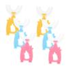 MAGICLULU 6pcs Boy Girl's U-Shaped Toothbrush Soft Silicone Brush Head Cleaning Tool for Boys and Girls Teeth Cleaning view 1