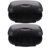 Anneome Waterproof Sealing Soap Box Large Portable Soap Dish Holder with Buckle Seal Black for Travel Home Bathroom 2pcs Set view 1