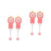 Ipetboom 4pcs Bear Shape Boys and Girls Toothbrush Soft Manual Boys and Girls Toothbrush for Teeth Brushing for Years Old Teeth Brushing view 1