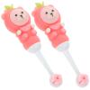 Ipetboom 4pcs Bear Shape Boys and Girls Toothbrush Soft Manual Boys and Girls Toothbrush for Teeth Brushing for Years Old Teeth Brushing view 2