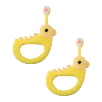 FRCOLOR 2pcs Boy Girl's Toothbrush Soft Bristles for Oral Care for Boys and Girls Toothbrushing Routine at Home Travel