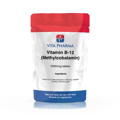 VITA PHARMA Vitamin B-12 (Methylcobalamin) 5,000mcg 365 Tablets