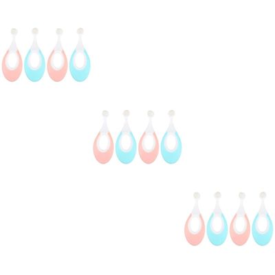 Ipetboom 12pcs Newborn Bristles Toothbrush Training Oral Care Tool for Boys and Girls First Toothbrush for Teeth Cleaning