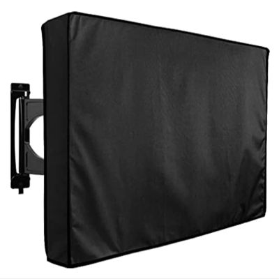 ZPFDSG Tv Cover White Premium Waterproof Outdoor TV Protective Cover 55 To 58 Inches, Weatherproof Outdoor TV Housing (Color : Black, Size : FOR 46-48inch TV)