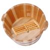21cm Solid Cedar Wood Foot Basin Tub Bucket, with Massager and lid Solid Wood Handmade,Wooden Foot Basin Set, for Foot Bath, Massage, Spa, Sauna, Soak (Color : 3, Size : Height 21cm) view 1
