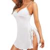 long satin nightdress sexy lingerie for women sets fishnet blouse underwear night out stockings sexy stripper outfit bum lift pants camisoles crutchless christmas outfits training bra cotton view 2