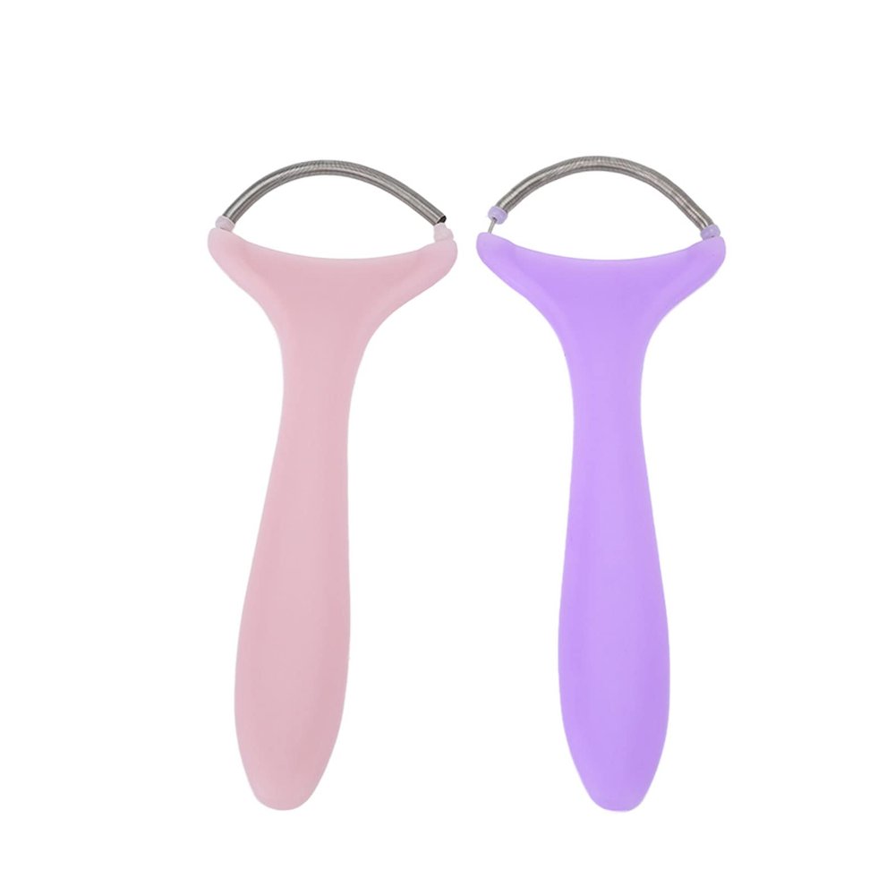 2 Pack Spring Facial Hair Remover, Manual Portable Threading Face Epilator Women Beauty Hair Epilator Tool for Upper Lip Chin Cheeks