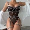 sexy christmas christmas family pyjamas set dressing gown naughty costumes for women naughty secretary outfit fishnets tights mini dress women's pjs womens dress up underwear view 2
