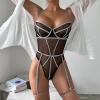 sexy christmas christmas family pyjamas set dressing gown naughty costumes for women naughty secretary outfit fishnets tights mini dress women's pjs womens dress up underwear view 3