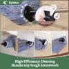 Eyliden String Mop With 2 Reusable Heads, Non-Touch Replacement for Floor Cleaning, 4 Scouring Pads, Adjustable Handle, Wet and Dry Cotton for Any Surfaces, Commercial Home, Blue view 3