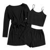 red dress mini lingerie set leggings with robe garters black strappy dress thong set plus size body suits see-through pants black body suit short dressing gowns for women uk women underwear view 3