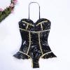 WILLBEST night out outfits for women crotchless lingerie set sexy santa christmas lingerie sets corsets womens cotton underwear garter belt set red fishnet tights underwear bra and knickers christmas view 3
