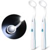 ACWOO Dental Mirror with Light, 2PCS Dental Teeth Mirror, Anti Fo Mouth Tooth Mirror, Dental Inspection Mirror with LED Light for Oral Dental Care, Dental Oral Care Tool Kit view 1