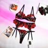 WILLBEST black bodysuit basque women pjs bow pole dance outfit fishnet lingerie sexy ladies thermal underwear blue panties pink with g-string nightgown pyjama bottoms sexy pajamas for women uk view 3