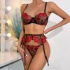 WILLBEST black bodysuit basque women pjs bow pole dance outfit fishnet lingerie sexy ladies thermal underwear blue panties pink with g-string nightgown pyjama bottoms sexy pajamas for women uk view 4
