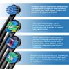 Cokfais Toothbrush Head Compatible with Braun Oral b Electric Toothbrushes, 16 Pack Brush Heads for Pro Smart ProfessionalCare Vitality Genius (16 Black, 16 Count(Pack of 1)) view 3