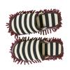 Didiseaon Chenille Floor Cleaning Slipper Cover Small Size Dark Coffee Lazy Mop Slippers Washable Dust Mop Shoe Covers for Home Floor Dusting view 1