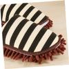 Didiseaon Chenille Floor Cleaning Slipper Cover Small Size Dark Coffee Lazy Mop Slippers Washable Dust Mop Shoe Covers for Home Floor Dusting view 2