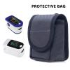 Qxiao 1Pc Gray Pulse Oximeter Bag Oxford Cloth Saturation Monitor Case Pulse Oximeter Carry Case Portable Oxygen Sensor Carry Pouch Fingertip Oximeter Case view 3